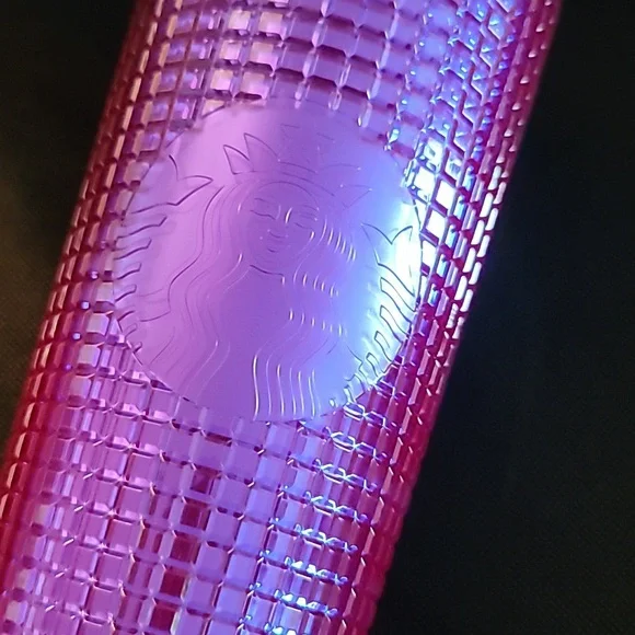 Starbucks Summer Iridescent Deep Magenta Grid Venti Tumbler 2024 Edition - Picture 4 of 10